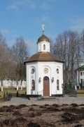 Спасо-Елеазаровский женский монастырь. Неизвестная часовня, Часовня и место захоронения первой настоятельнице игумении Елисаветы<br>, Елизарово, Псковский район, Псковская область