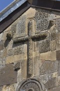Собор Спаса Преображения, резной крест на западном фасаде<br>, Руиси, Шида-Картли, Грузия
