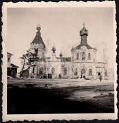 Церковь Сошествия Святого Духа, Южный фасад. Фото 1942 г. с аукциона e-bay.de<br>, Богданово, Сычёвский район, Смоленская область