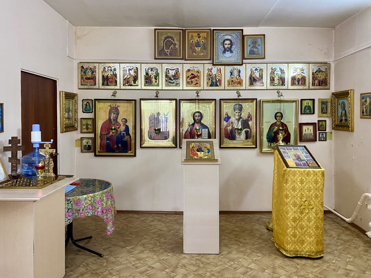 Часовня Пантелеимона Целителя при городской клинической больнице №1, Новосибирск (Новосибирск, город, Новосибирская область). интерьер и убранство