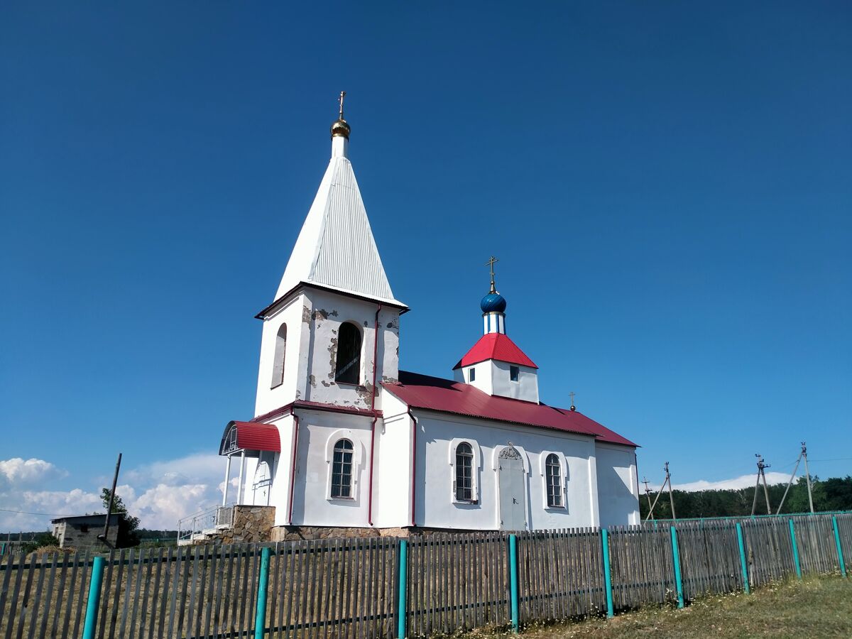 Церковь Михаила Архангела, Малая Ремизёнка (Тоцкий район, Оренбургская область). общий вид в ландшафте