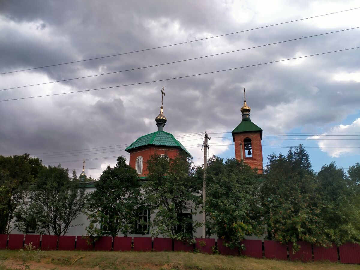 Церковь Димитрия Солунского, Павло-Антоновка (Тоцкий район, Оренбургская область). общий вид в ландшафте