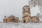 Храмовый комплекс. Церкви Петра и Павла и Александра Невского, Панорама с юга<br>, Переслегино, Торжокский район и г. Торжок, Тверская область