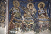 Ресавский Троицкий монастырь. Собор Троицы Живоначальной, Святые воины. Фреска. XV в.<br>, Деспотовац, Поморавский округ, Сербия