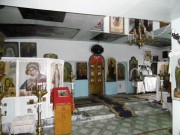 Церковь Казанской иконы Божией Матери, Убранство церкви с фрагментом иконостаса<br>, Пристанционный, Тоцкий район, Оренбургская область