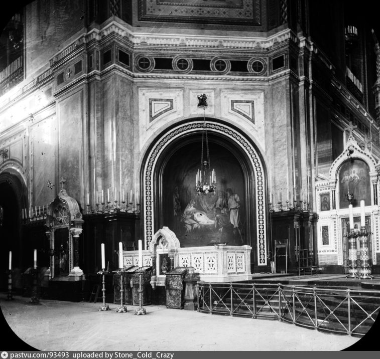 Хамовники. Соборный Храм Христа Спасителя (старый). архивная фотография, Фото с сайта https://pastvu.com