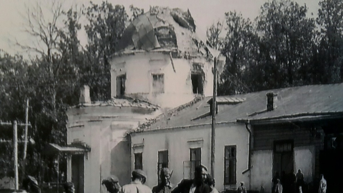 Собор Екатерины, Красный (Краснинский район, Смоленская область). архивная фотография, Фото 1942 г. с аукциона e-bay.de