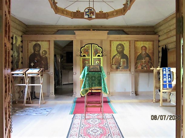 Церковь Иоанна Кронштадтского, Доложск, урочище (Сланцевский район, Ленинградская область). интерьер и убранство