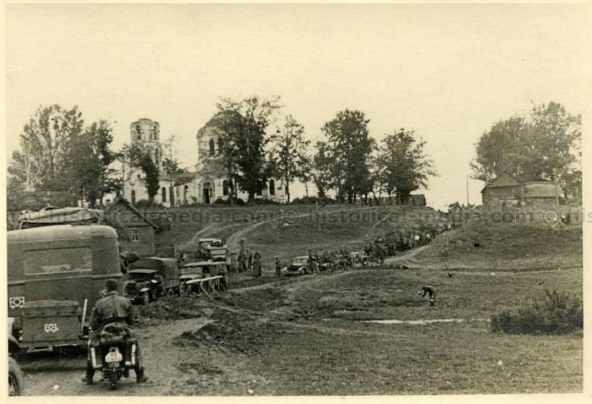 Дубосище. Церковь Благовещения Пресвятой Богородицы. архивная фотография, Фото 1941 г. с аукциона e-bay.de