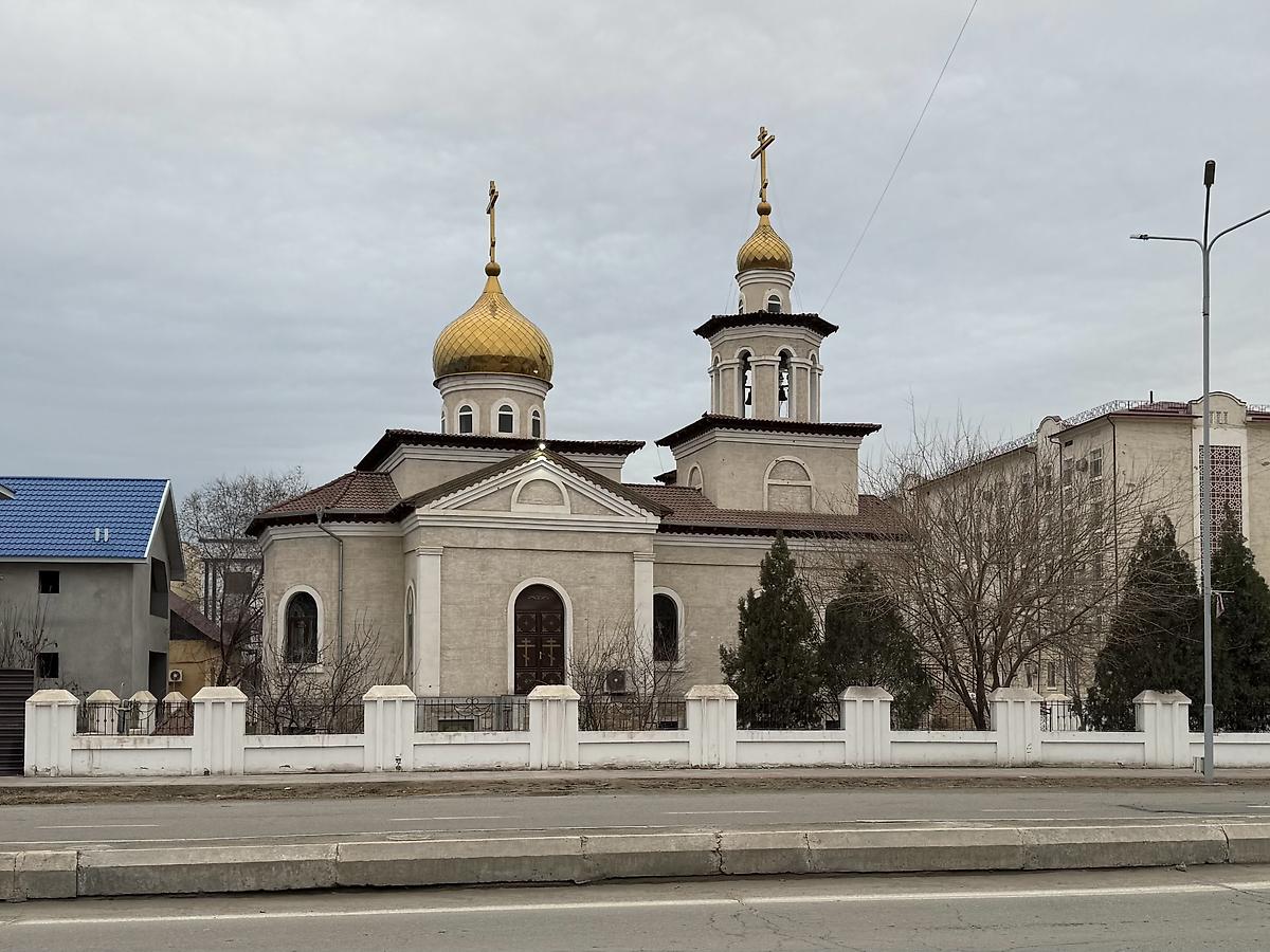 Вид с северо-востока, фасады. Церковь Иова Многострадального, Ургенч (Узбекистан, Прочие страны)