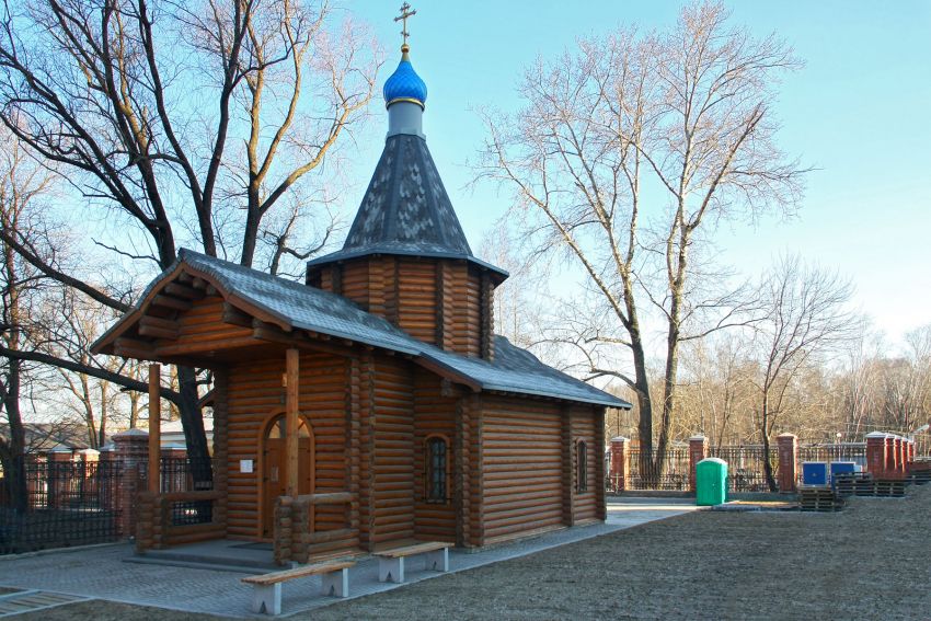 Киновия Александро-Невской лавры. Церковь Всех Святых (временная), Невский район (Санкт-Петербург, г. Санкт-Петербург). фасады, временный храм на период ремонта церкви Троицы Живоначальной