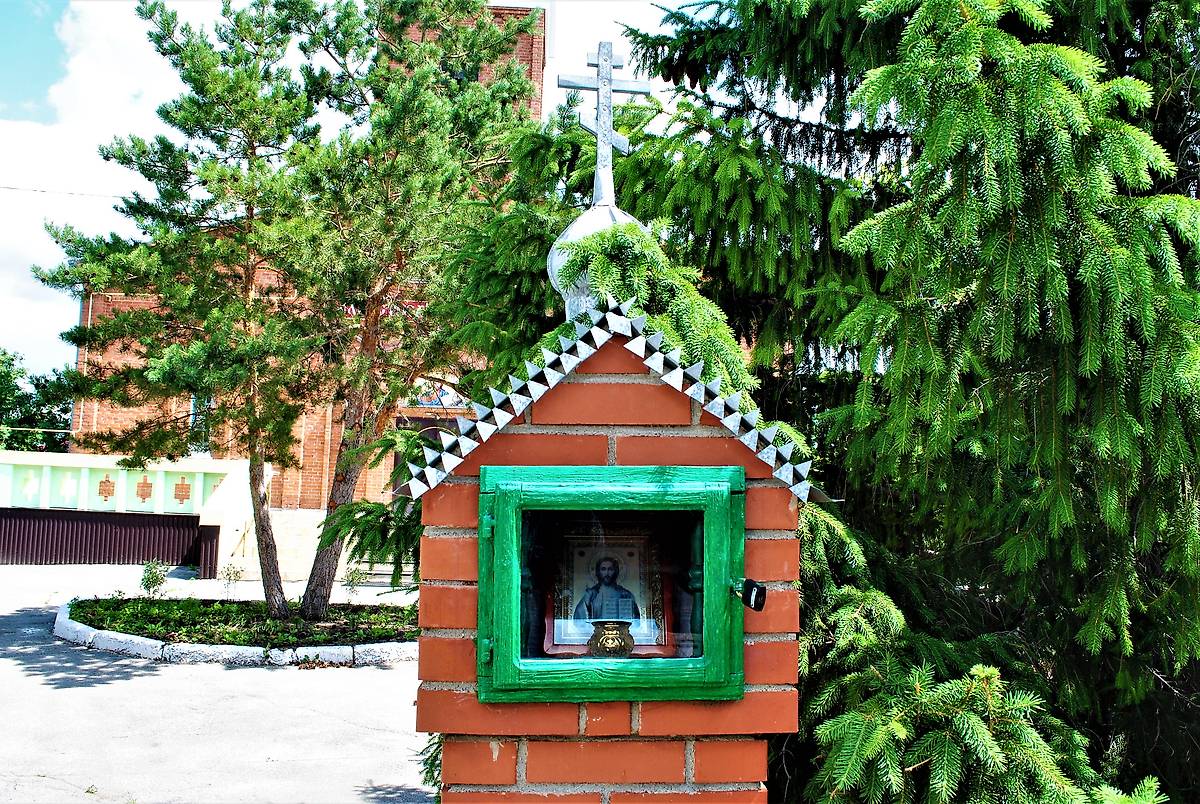 архитектурные детали. Симеоно-Анненский Кизильский женский монастырь. Часовенный столб, Кизильское (Кизильский район, Челябинская область)