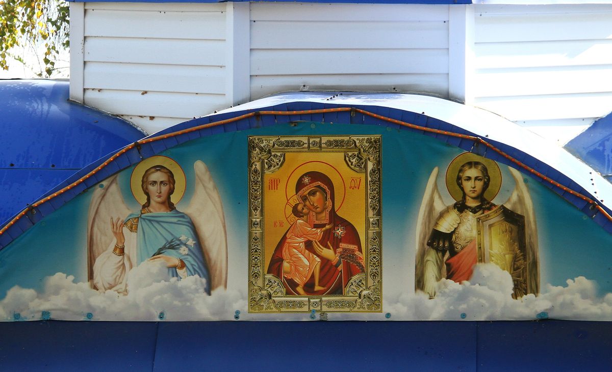 Надкладезная часовня., архитектурные детали. Неизвестная церковь, Кашпир (Сызрань, город, Самарская область)