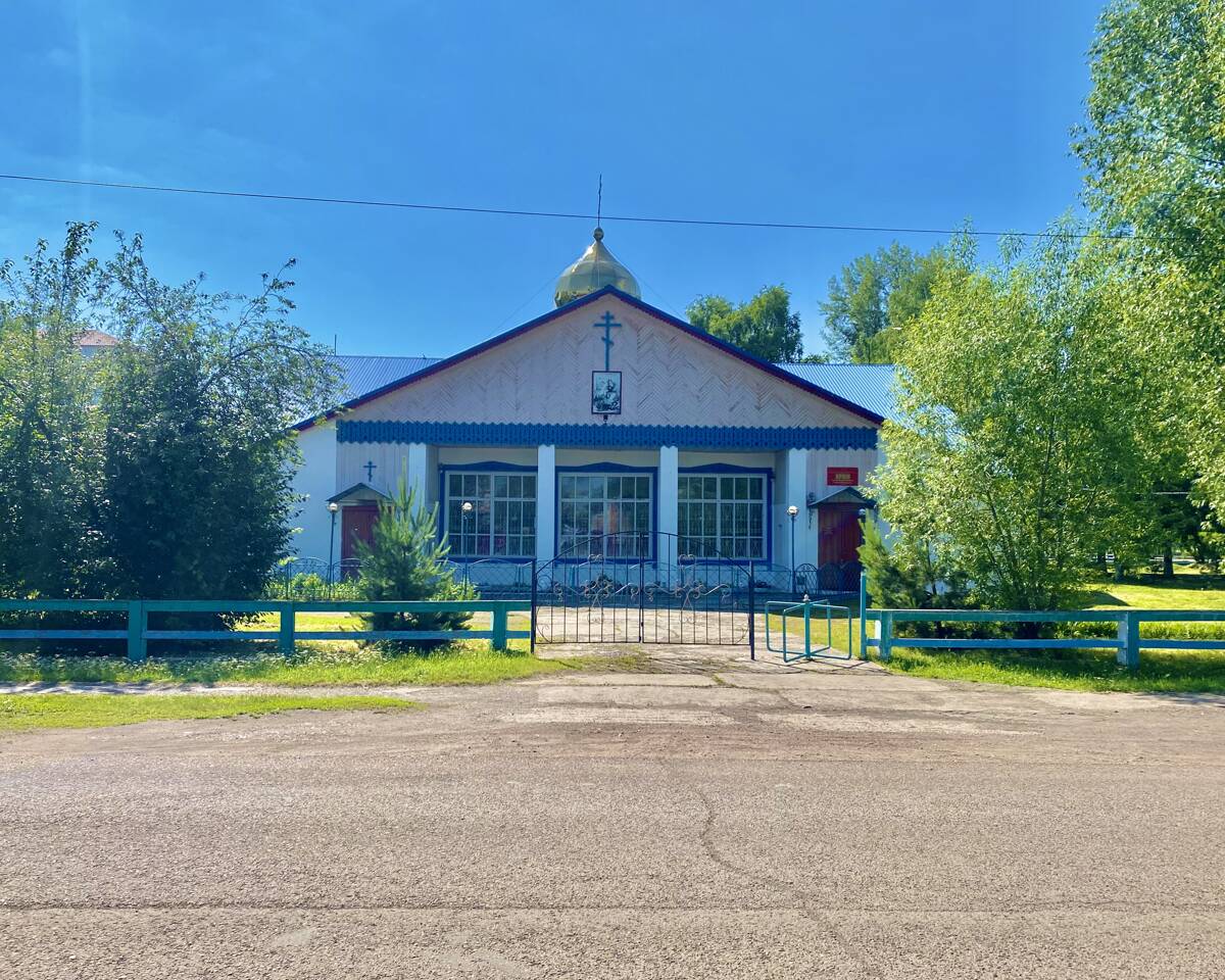 Церковь Георгия Победоносца, Идринское (Идринский район, Красноярский край). фасады, Вид с ул. Майская