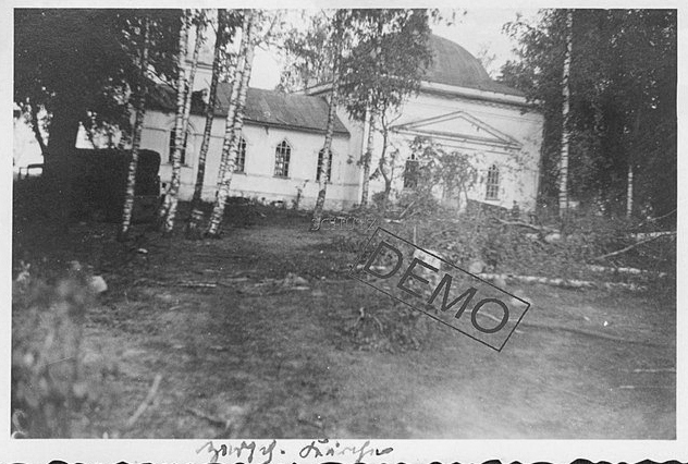 Церковь Николая Чудотворца, Парфино (Парфинский район, Новгородская область). архивная фотография, Фото 1941 г. с аукциона e-bay.de