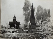 Часовня в память войны 1812 года, Обелиск и часовня в память войны 1812 г. Частная коллекция. Фото 1910-х годов<br>, Ковель, Ковельский район, Украина, Волынская область