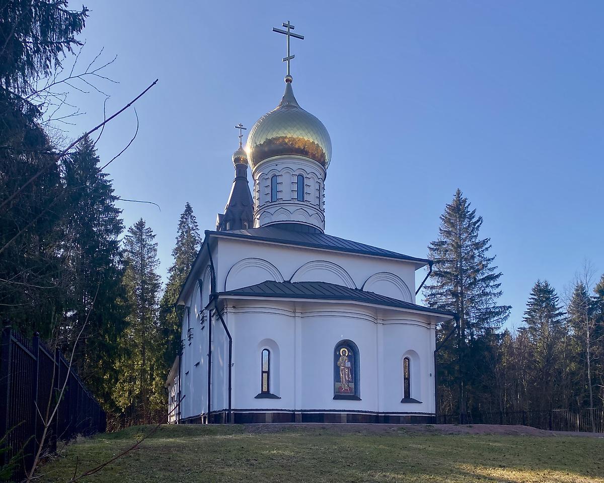 Восточный фасад, фасады. Мариинский Вохоновский женский монастырь. Собор Марии Магдалины, Вохоново (Гатчинский район, Ленинградская область)