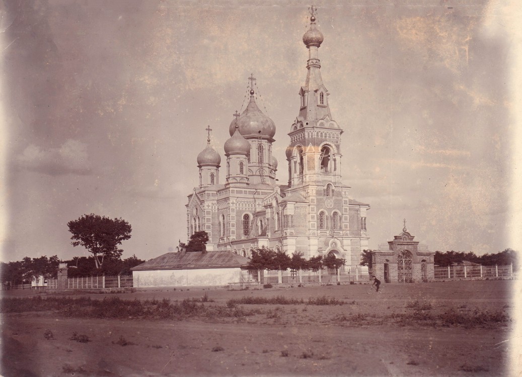 Успенская. Церковь Успения Пресвятой Богородицы. архивная фотография, Фото 1913 года из фондов Краснодарского государственного историко-археологического музея-заповедника им. Е.Д. Фелицына