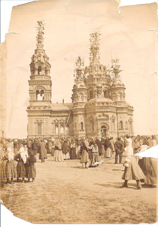 Церковь Преображения Господня на старом кладбище (новая), Петровск (Петровский район, Саратовская область). архивная фотография, Частная коллекция. Фото 1910-х годов