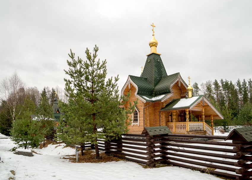 Коркино. Троицкая Александро-Невская лавра. Скит Андрея Первозванного. Церковь Евгении. фасады