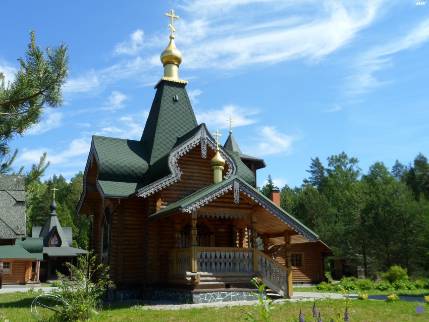 Коркино. Троицкая Александро-Невская лавра. Скит Андрея Первозванного. Церковь Евгении. фасады