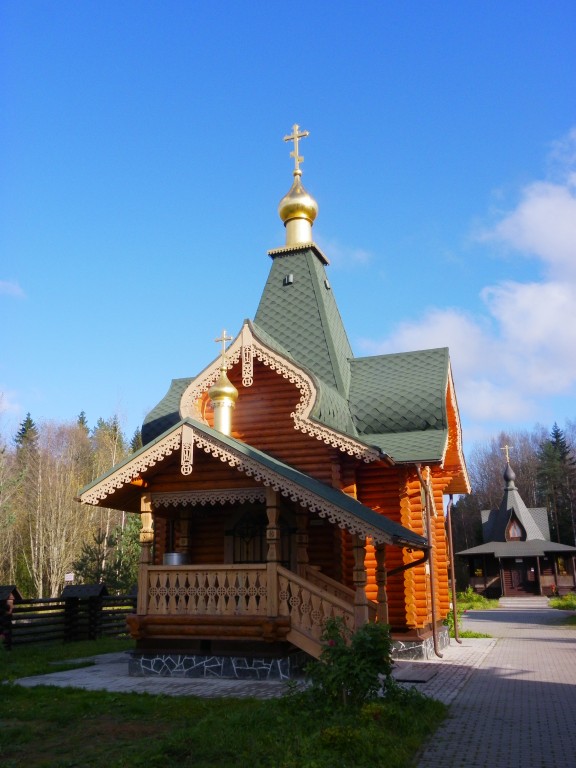 Коркино. Троицкая Александро-Невская лавра. Скит Андрея Первозванного. Церковь Евгении. фасады