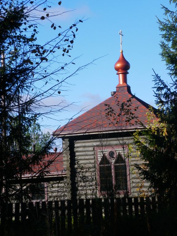 Троицкая Александро-Невская лавра. Скит Андрея Первозванного. Церковь Варнавы Гефсиманского, Коркино (Всеволожский район, Ленинградская область). фасады