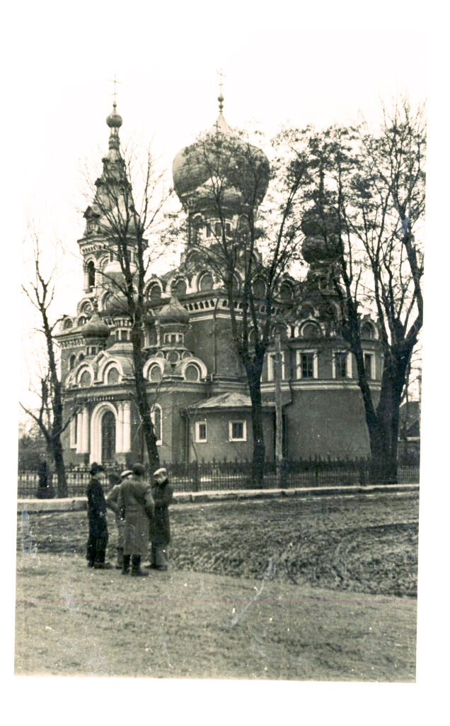 Церковь Успения Пресвятой Богородицы, Хрубешув (Люблинское воеводство, Польша). архивная фотография, Вид с юго-востока. Фото 1939 г. с аукциона e-bay.de