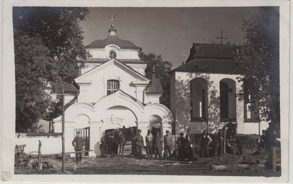 Церковь Михаила Архангела, Кисилин (Владимирский район, Украина, Волынская область). архивная фотография, Частная коллекция. Фото 1915 г.