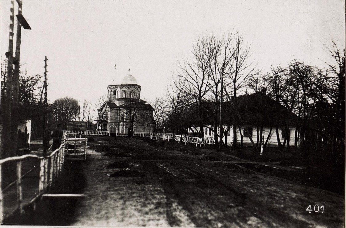 Церковь Воскресения Христова, Павловичи (Владимирский район, Украина, Волынская область). архивная фотография, Частная коллекция. Фото 1916 г.