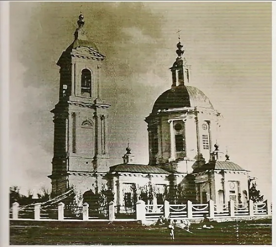 Церковь Успения Пресвятой Богородицы (старая), Арчединская (Михайловка, город, Волгоградская область). архивная фотография, Частная коллекция. Фото 1910-х годов