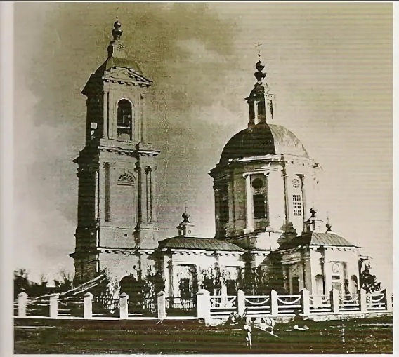 Арчединская. Церковь Успения Пресвятой Богородицы (старая). архивная фотография, Частная коллекция. Фото 1910-х годов