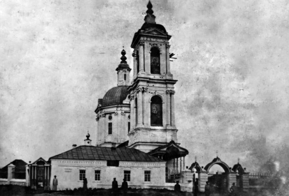 Арчединская. Церковь Успения Пресвятой Богородицы (старая). архивная фотография, Частная коллекция. Фото 1910-х годов