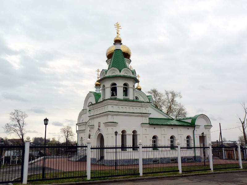 Церковь Троицы живоначальной (новая), Дебёсы (Дебёсский район, Республика Удмуртия). общий вид в ландшафте