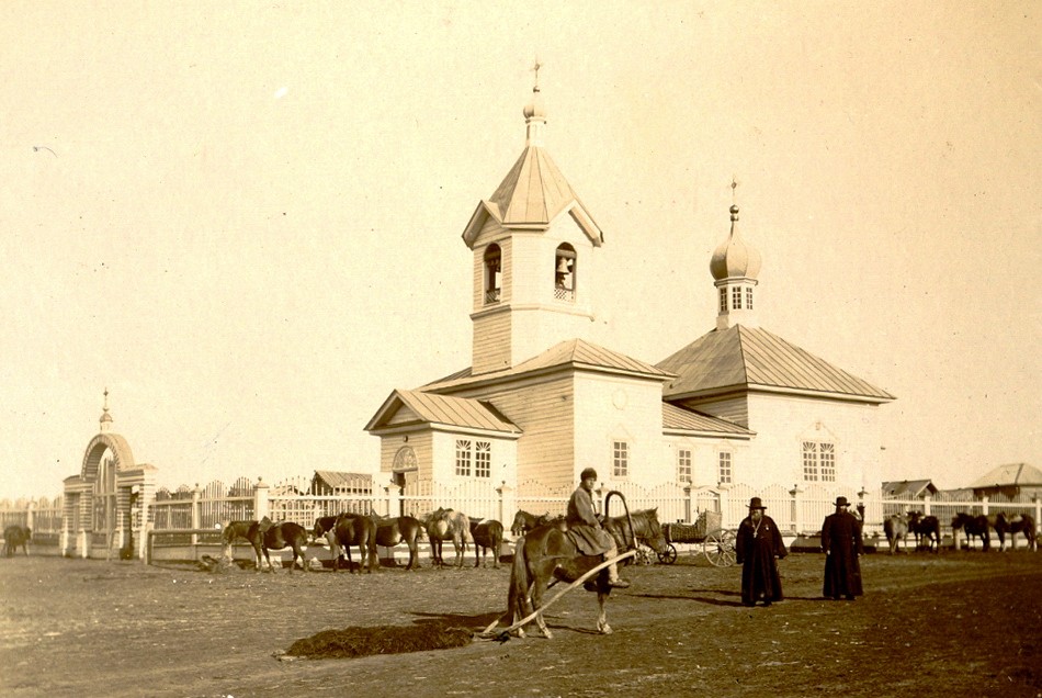 Гордино. Церковь Воздвижения Креста Господня. архивная фотография, Фотография из фондов ГАКО