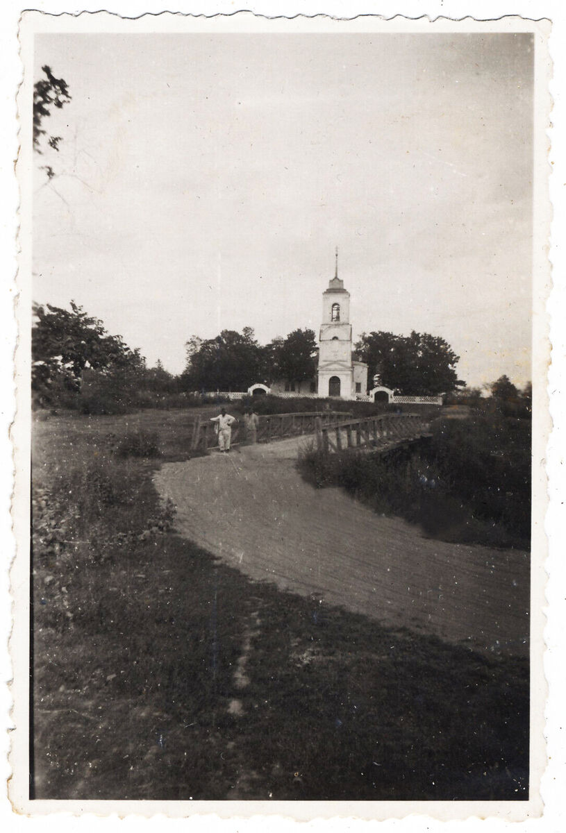 Церковь Рождества Христова, Ерёмино (Чирский Погост) (Палкинский район, Псковская область). архивная фотография, Вид с западной стороны. Фото 1941 г. с аукциона e-bay.de