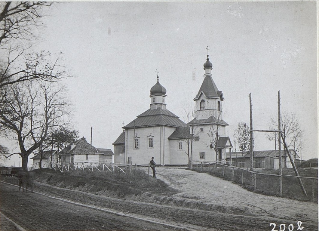 Черемошно. Церковь Покрова Пресвятой Богородицы. архивная фотография, Частная коллекция. Фото 1917 г.