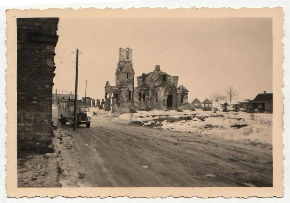 Витебск. Церковь Усекновения главы Иоанна Предтечи. архивная фотография, Фото 1944 г. с аукциона e-bay.de