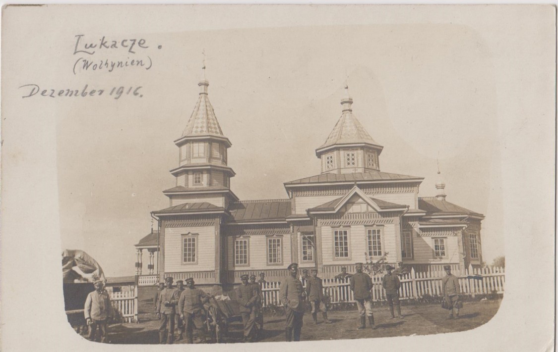 Церковь Николая Чудотворца, Локачи (Владимирский район, Украина, Волынская область). архивная фотография, Фото 1916 г. с аукциона e-bay.de