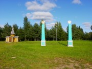 Часовня Илии Пророка, С т.н. "Державными колоннами"<br>, Дудачкино, Волховский район, Ленинградская область