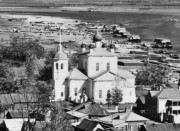 Церковь Вознесения Господня, Вознесенская церковь. Фрагмент фотографии С.М. Прокудина-Горского, 1910 г. Библиотека Конгресса США<br>, Юрьевец, Юрьевецкий район, Ивановская область