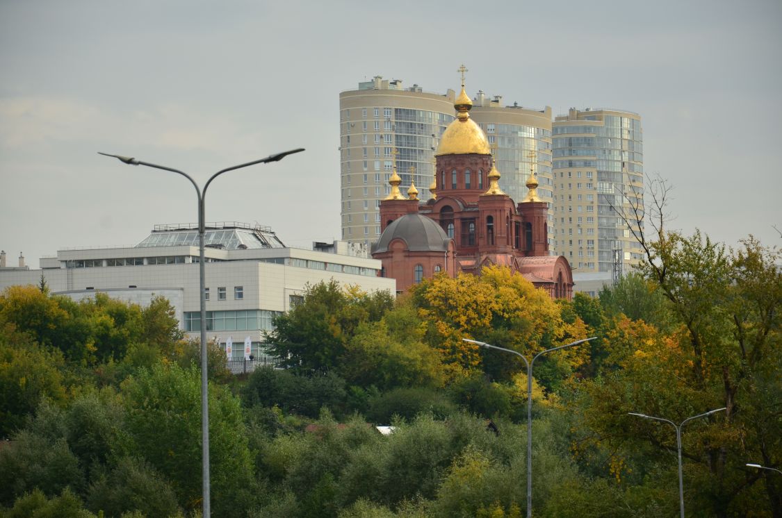 Собор Сергия Радонежского (строящийся), Чебоксары (Чебоксары, город, Республика Чувашия). общий вид в ландшафте