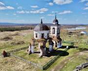Церковь Троицы Живоначальной, Вид с СВ<br>, Бараит, Новосёловский район, Красноярский край