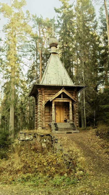 Валаамские острова. Спасо-Преображенский Валаамский монастырь. Часовня Сергия Радонежского. фасады