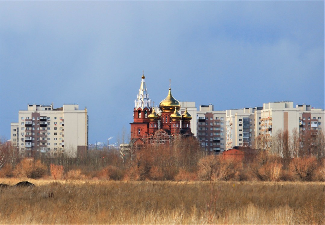 Церковь Николая Чудотворца, Южный Город (Волжский район, Самарская область). общий вид в ландшафте