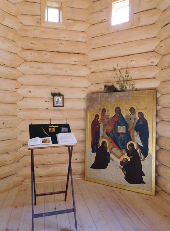 Спасо-Преображенский Валаамский монастырь. Часовня Тихвинской иконы Божией Матери, Валаамские острова (Сортавальский район, Республика Карелия). интерьер и убранство, интерьер часовни