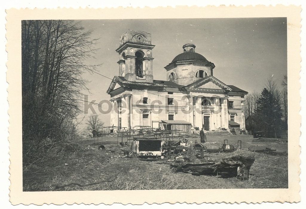 Церковь Александра мученика, Клевники (Великолукский район и г. Великие Луки, Псковская область). архивная фотография, Фото 1941 г. с аукциона e-bay.de