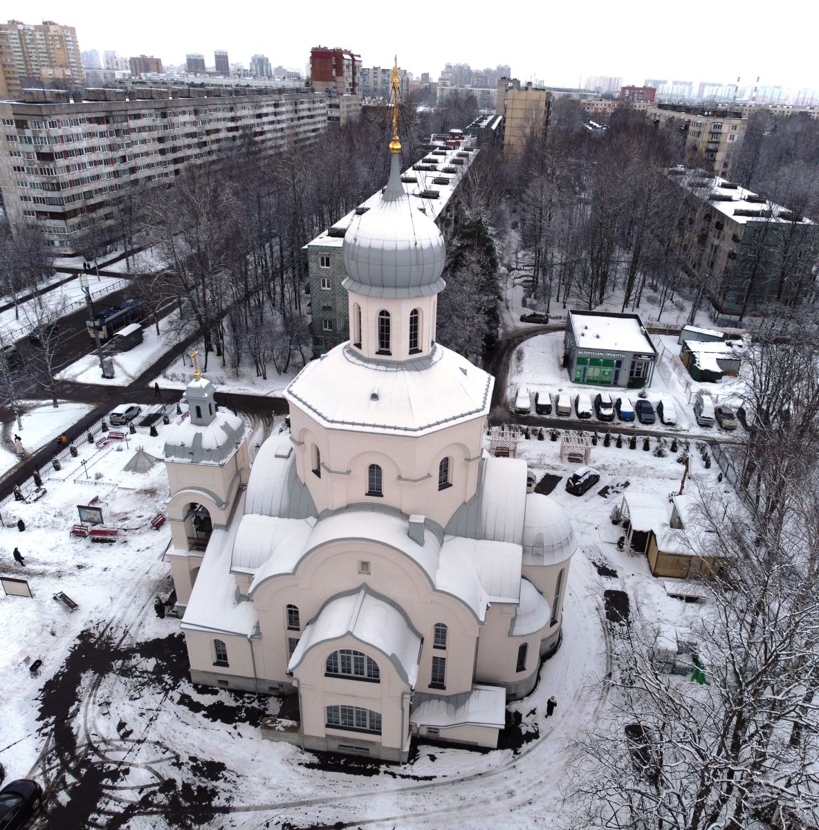 Церковь Тихвинской иконы Божией Матери, Калининский район (Санкт-Петербург, г. Санкт-Петербург). фасады