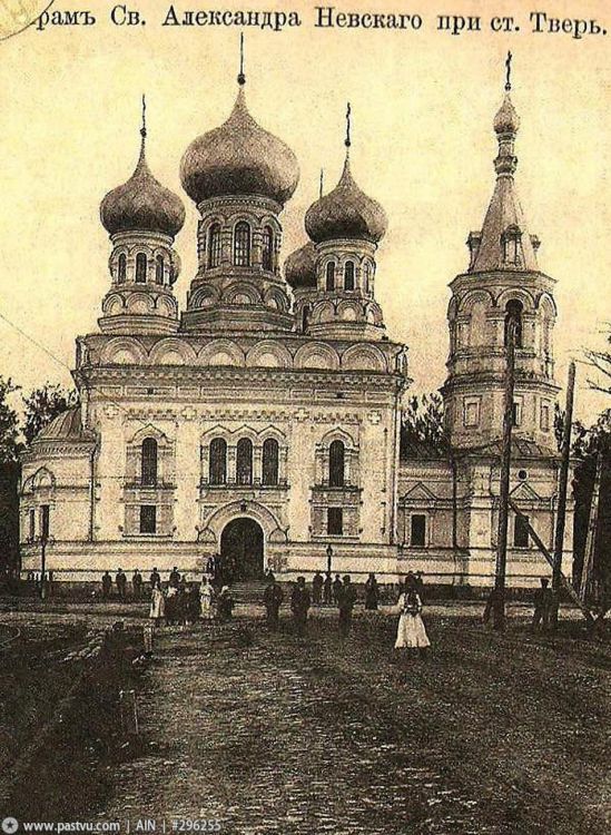Собор Александра Невского (старый), Тверь (Тверь, город, Тверская область). архивная фотография, Открытка издания типо-литографии Н. М. Родионова с сайта https://pastvu.com/p/296255