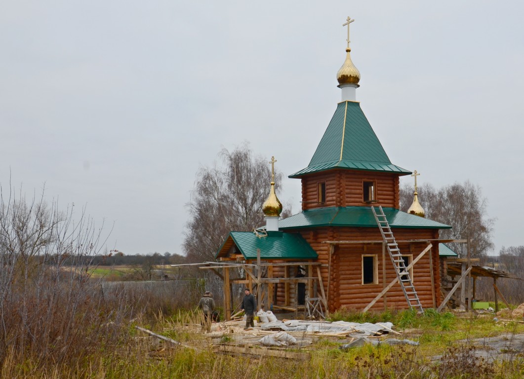 Церковь Троицы Живоначальной, Акуличи (Клетнянский район, Брянская область). общий вид в ландшафте